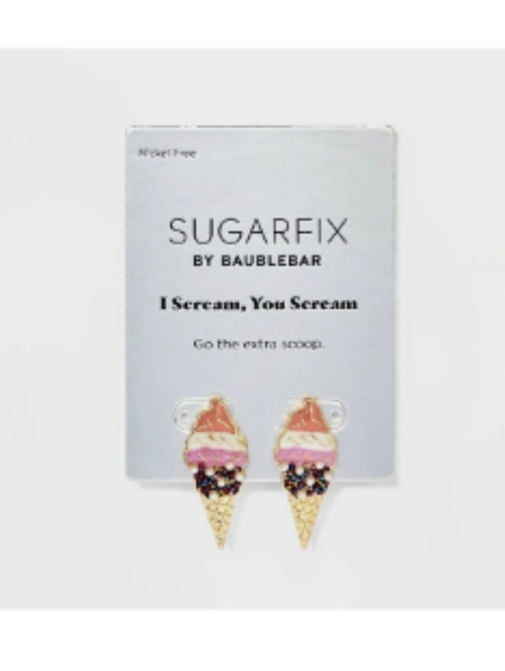 SUGARFIX By BAUBLEBAR Ice Cream Cone Earrings - Picture 2 of 8